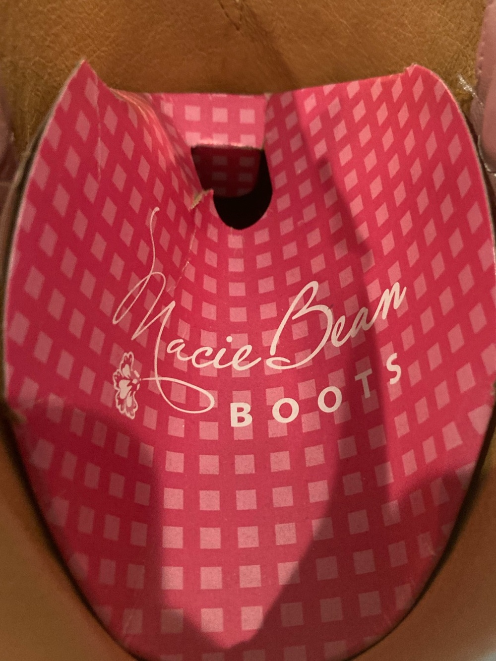 NWT MACIE BEAN Show Pony Cowboy Boots in Pink Women’s size 8 1/2 M - Picture 10 of 15